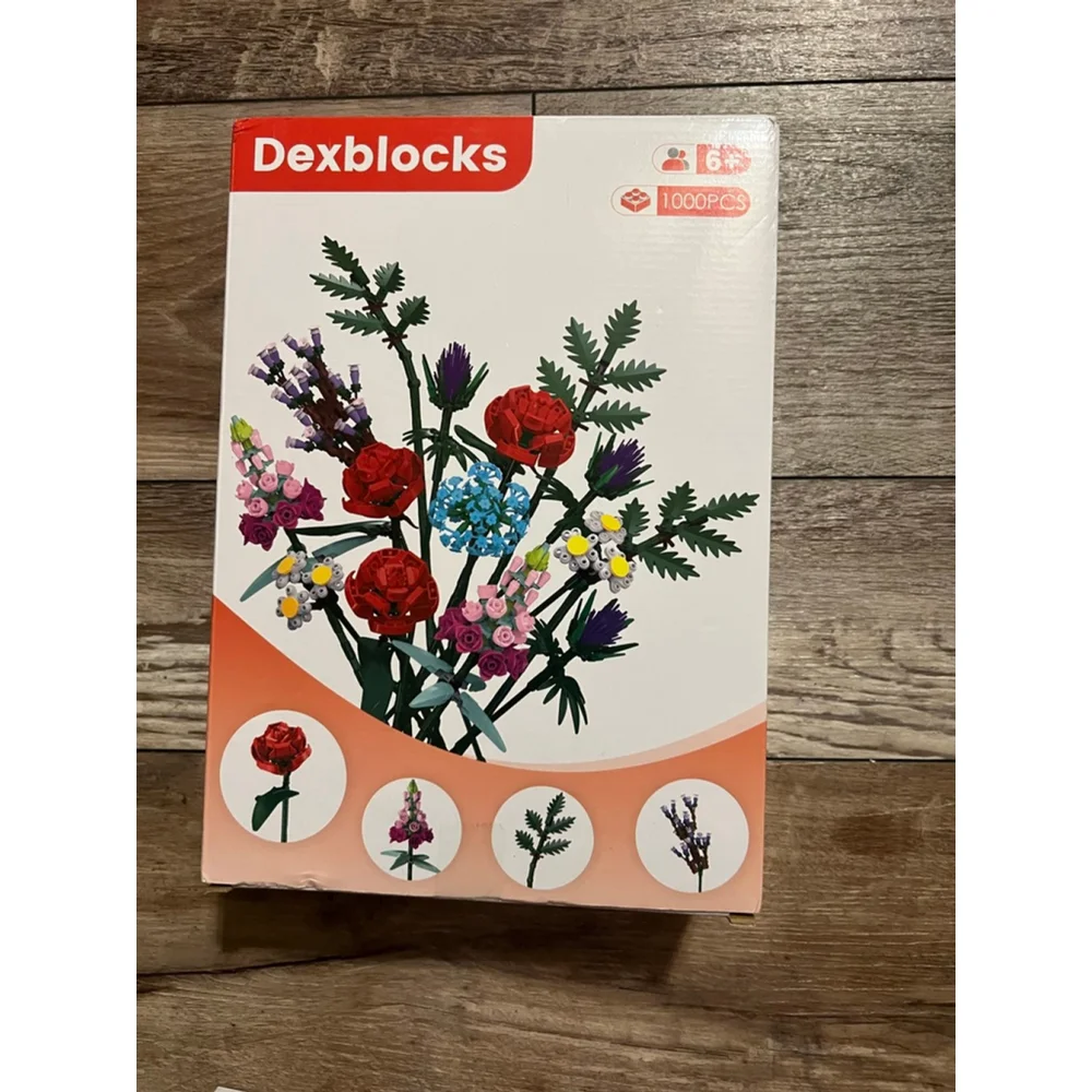 NEW Dexblocks Building Set & Blocks One Size White Red